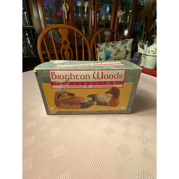 Price Products Brighton Woods Handcarved Forward Facing Duck Figurine NIB - Picture 16 of 16